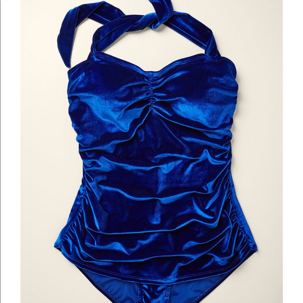 Bathing Beauty One-Piece Swimsuit in Royal Blue